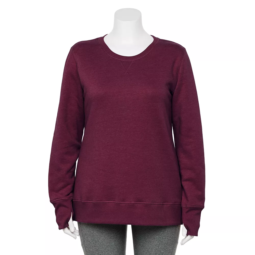 Plus Size Tek GearĀ® Ultrasoft Fleece Crewneck Sweatshirt - Image 2