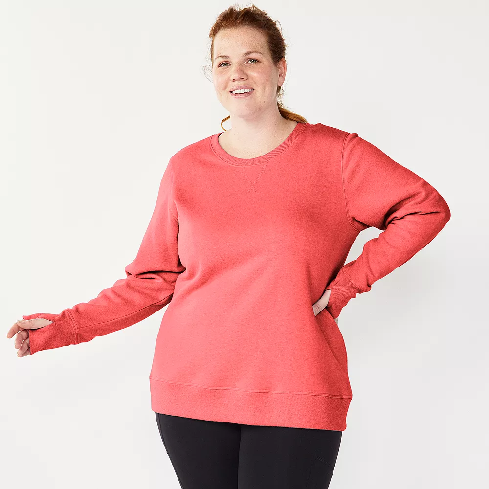 Plus Size Tek GearĀ® Ultrasoft Fleece Crewneck Sweatshirt - Image 50