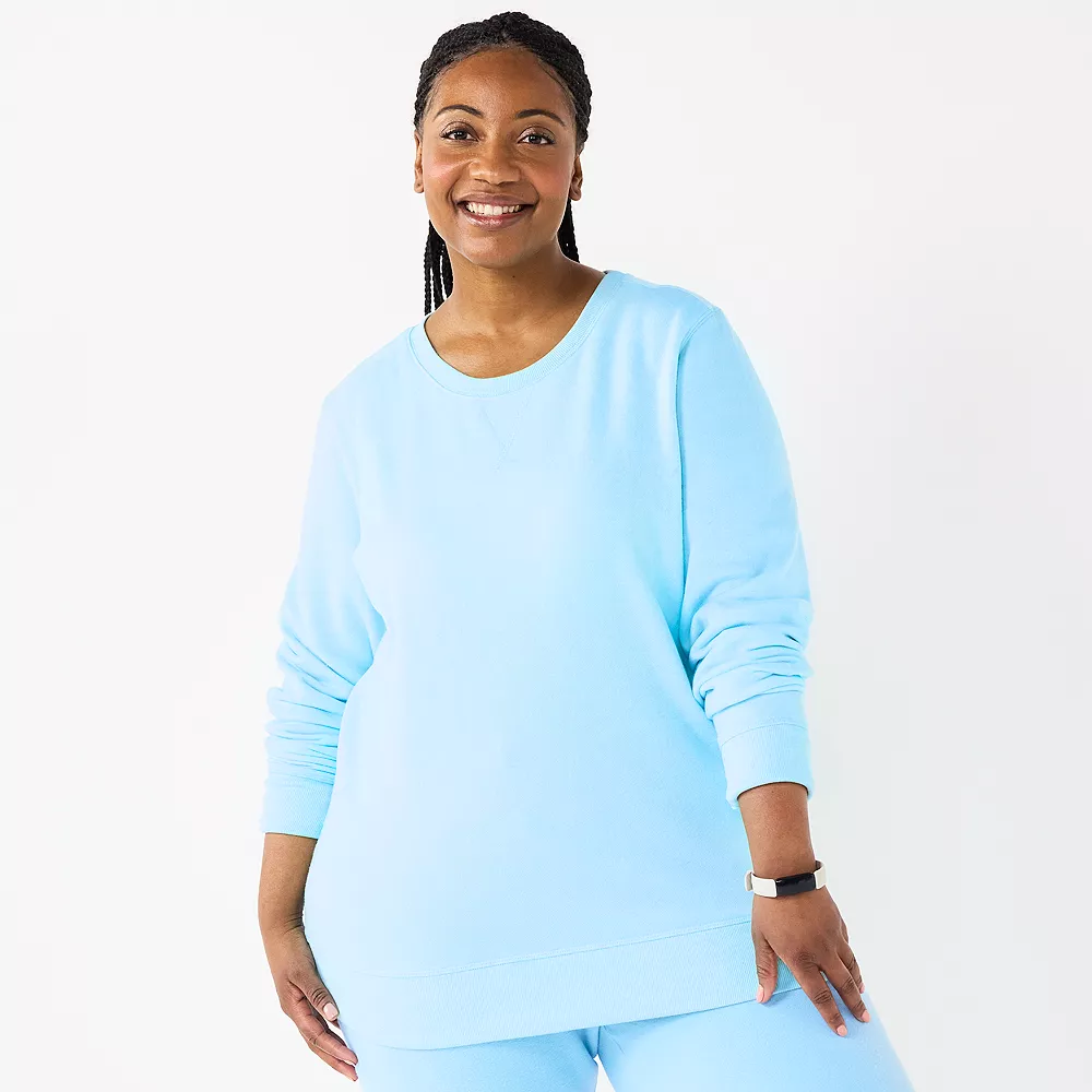 Plus Size Tek GearĀ® Ultrasoft Fleece Crewneck Sweatshirt - Image 44
