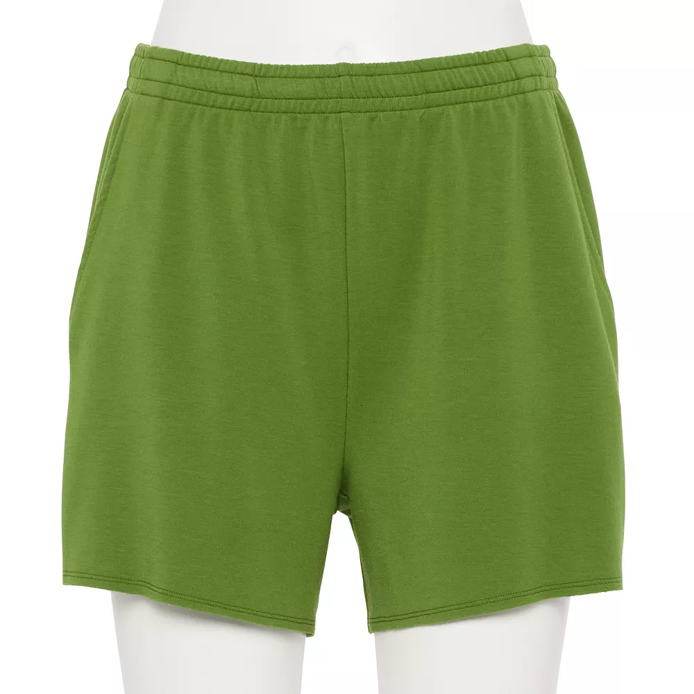 Women's Tek GearĀ® French Terry Raw-Hem Shorts - Image 5