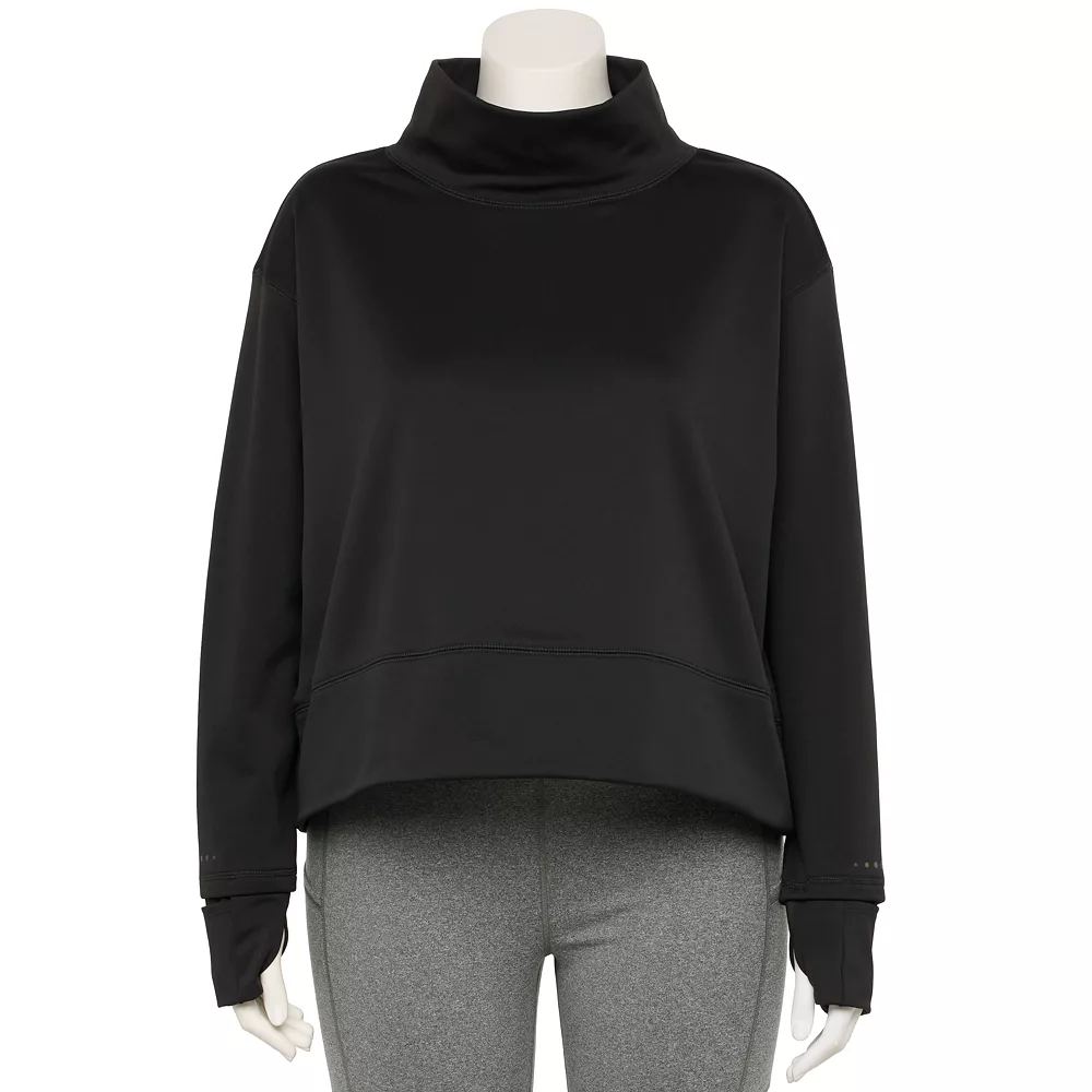 Plus Size Tek GearĀ® Run Mockneck Long Sleeve Top - Image 4