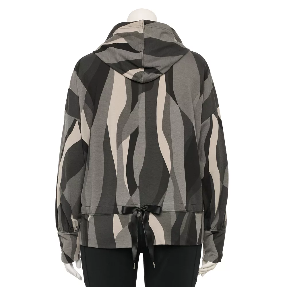 Plus Size Tek GearĀ® French-Terry Cropped Hoodie - Image 6