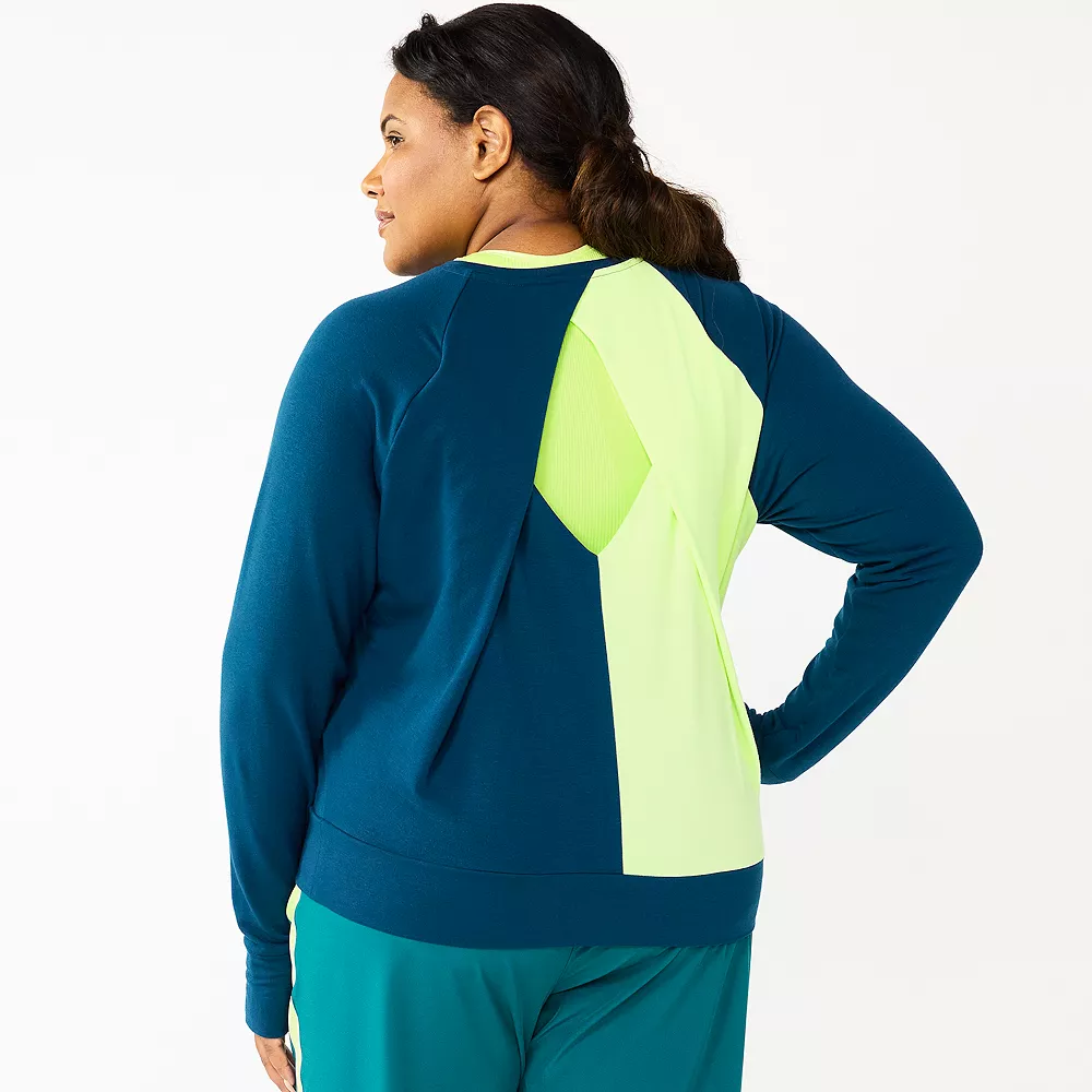Plus Size Tek GearĀ® Keyhole Back Long-Sleeve Tee - Image 4